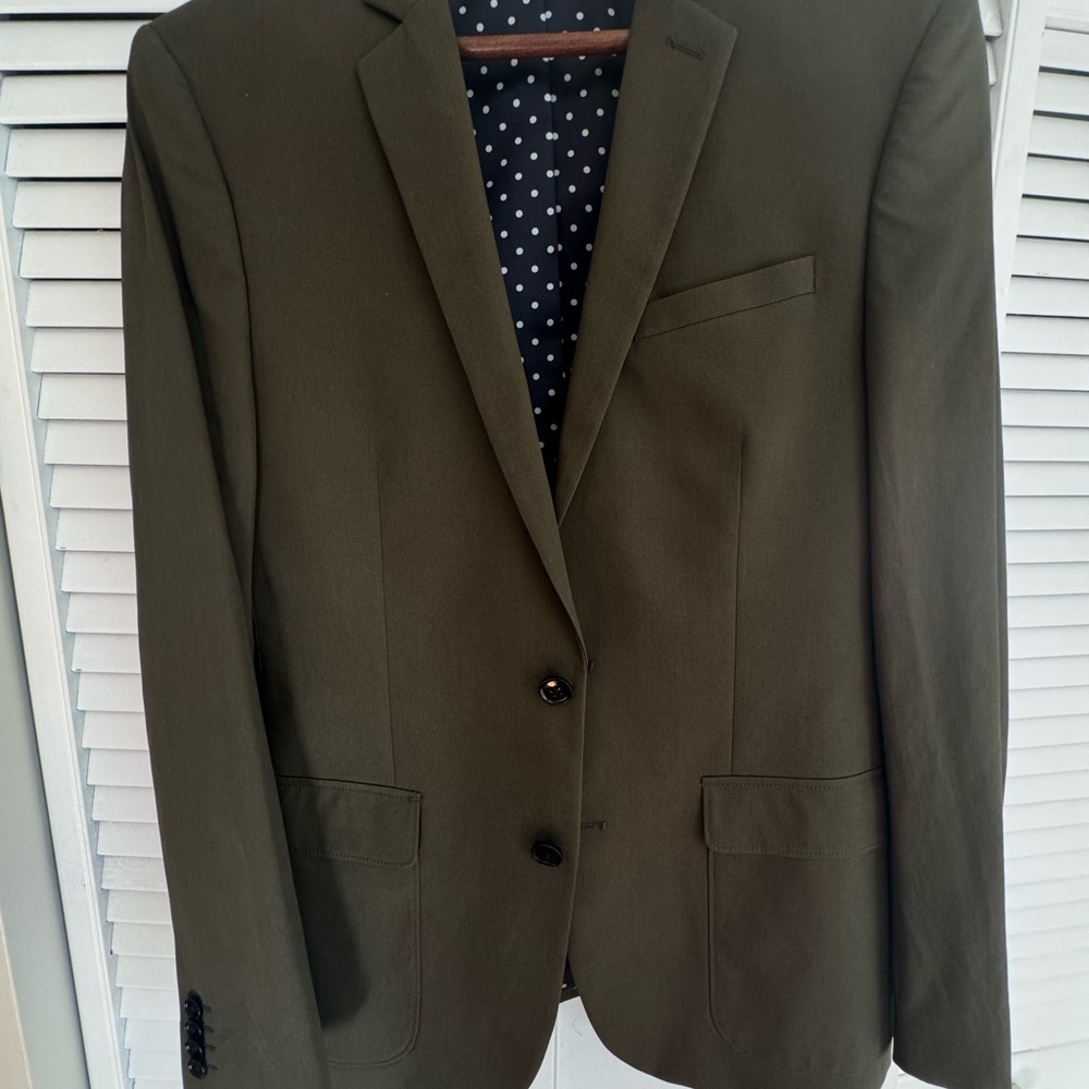 Express Men's Dark Green Blazer